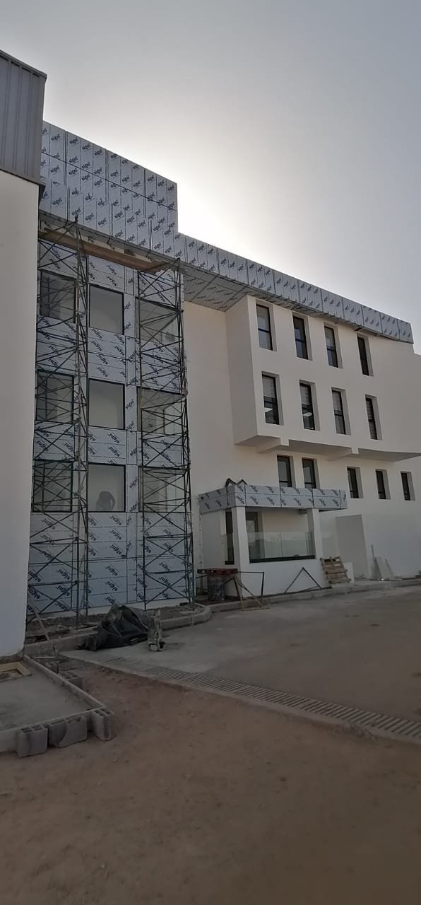 Chantier de construction, structure en cours